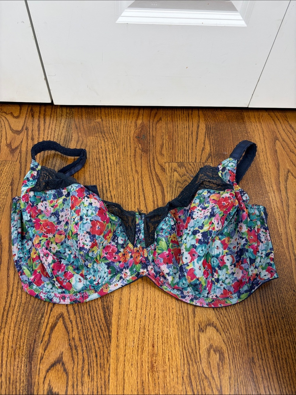 Panache Jasmine Superbra Multicolor Floral Underwire Bra Size 38K